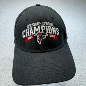 Atlanta Falcons Hat Cap Strap Back Black 2012 NFC South Champions New Era NFL